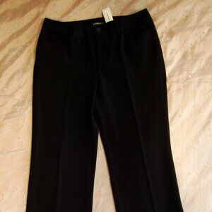 NEW Eddie Bauer 8 TALL Blakely Fit Wrinkle Resistant Black Pants Fall/Winter